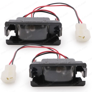 ไฟส่องป้ายทะเบียน 12V ข้างซ้าย+ขวา 2 ชิ้น สีดำด้าน สำหรับ Toyota Corolla AE100 ปี 1992-1997