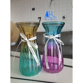 **แจกันทรงสูง สีสวย พร้อมส่ง สวยเก๋ Size L เหมาะใส่แจกันดอกไม้ ตามบ้าน ตกแต่งร้าน