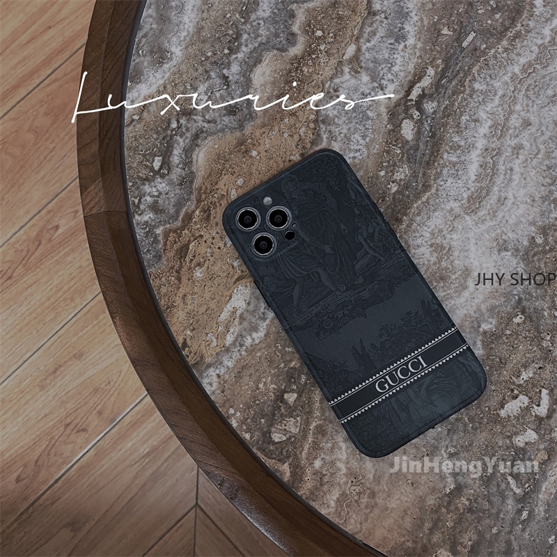 Luxury Retro Matte Soft Silicone Phone Case for IPhone 11 12 Pro Max XS X XR Max 7 8 Plus SE 2020 Straight Edge Cases Cover #8