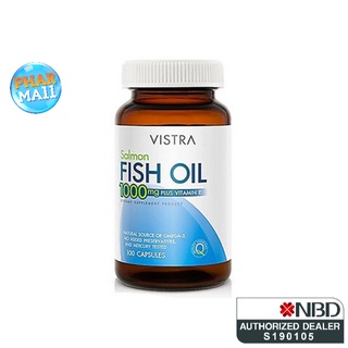 Vistra Salmon Fish Oil 1000 MG 100 เเคปซูล***ของแท้แน่นอน***