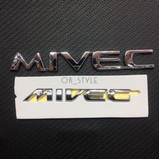 โลโก้ MIVEC ติดของมิตซูบิซิ