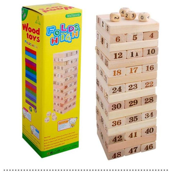 เกมตึกถล่มไม้ Uno Stacko อูโน่ สแตกเกอร์ ของเล่นไม้ฝึกสมาธิและบาลานซ์