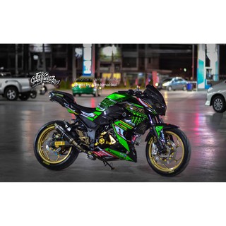 สติ๊กเกอร์แต่งลายรถ KAWASAKI Z 250/300 ลาย ZX-RR