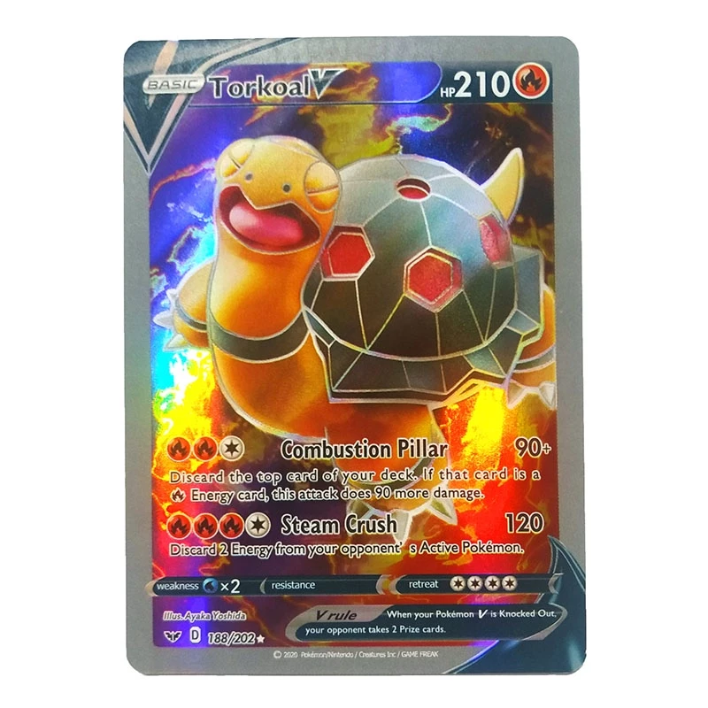 การ์ดโปเกมอน 100 VMAX GX TAG TEAM Trainer Energy Holographic เล่นไพ่กล่องโปเกมอน thumbnail 5