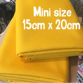 mini size 15cm x 20cm ผ้าแคนวาส สีพื้น ผ้า เนื้อดี 12 ออนซ์ เนื้อหนา