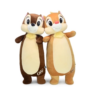 Disney ลิขสิทธิ์แท้ ตุ๊กตา หมอนข้าง นุ่มนิ่ม ชิป กับ เดล นี่สองพี่น้อง : Chip n Dale