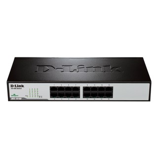 SWITCH (สวิตซ์) D-LINK (DES-1016D) 16 PORTS (11") FAST PORT ประกันตลอดการใช้งาน * ของแท้ ประกันศูนย์*