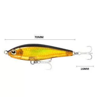 Minnow Lure 7.8g/70mm อุปกรณ์ตกปลา เหยื่อปลอม รอกตีเหยื่อปลอม ตะขอ ตกปลา เหยือตกปลา เหยื่อปลอมตกปลา ตกปลา ปลานิล ปลา Whopper Plopper Popper ช่อน Top Water Lure