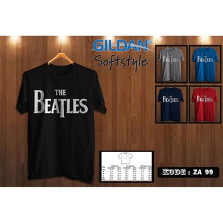 เสื้อยืด พิมพ์ลายโลโก้ The Beatles Gildan Za99 แบบดั้งเดิม