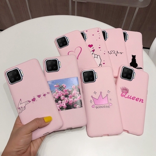 เคสโทรศัพท์ซิลิโคนลายหัวใจสําหรับ Oppo F17 Pro Cph2119 A93 A73 Cph2095 F17 Pro