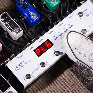 Mooer PCL6 MKII สวิตช์ควบคุมบัฟเฟอร์ 6 ลูป 2 จูนเนอร์