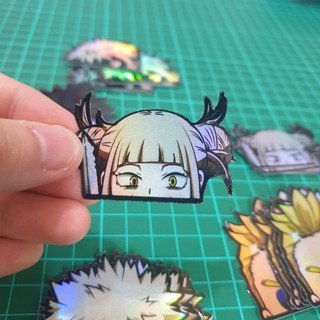 สติกเกอร์โฮโลแกรม ลายการ์ตูนอนิเมะ Hero Academia Himiko Toga PSH142