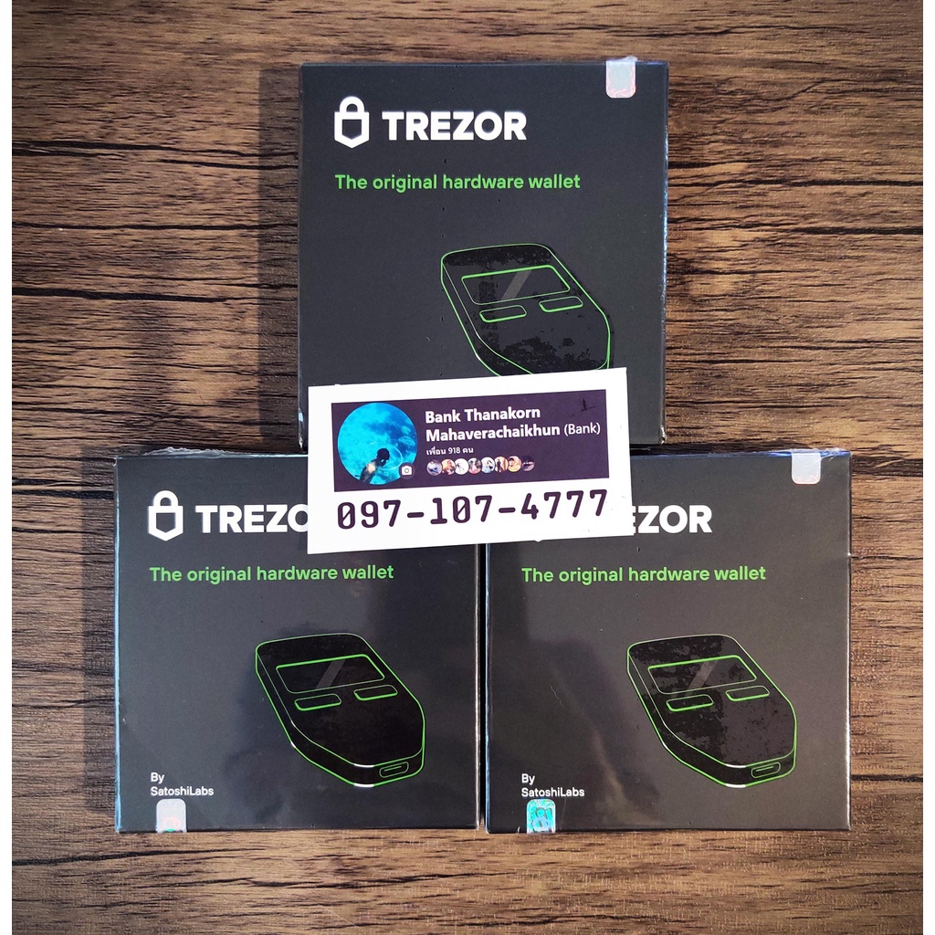 Trezor One Black Hardware Wallet  พร้อมส่ง