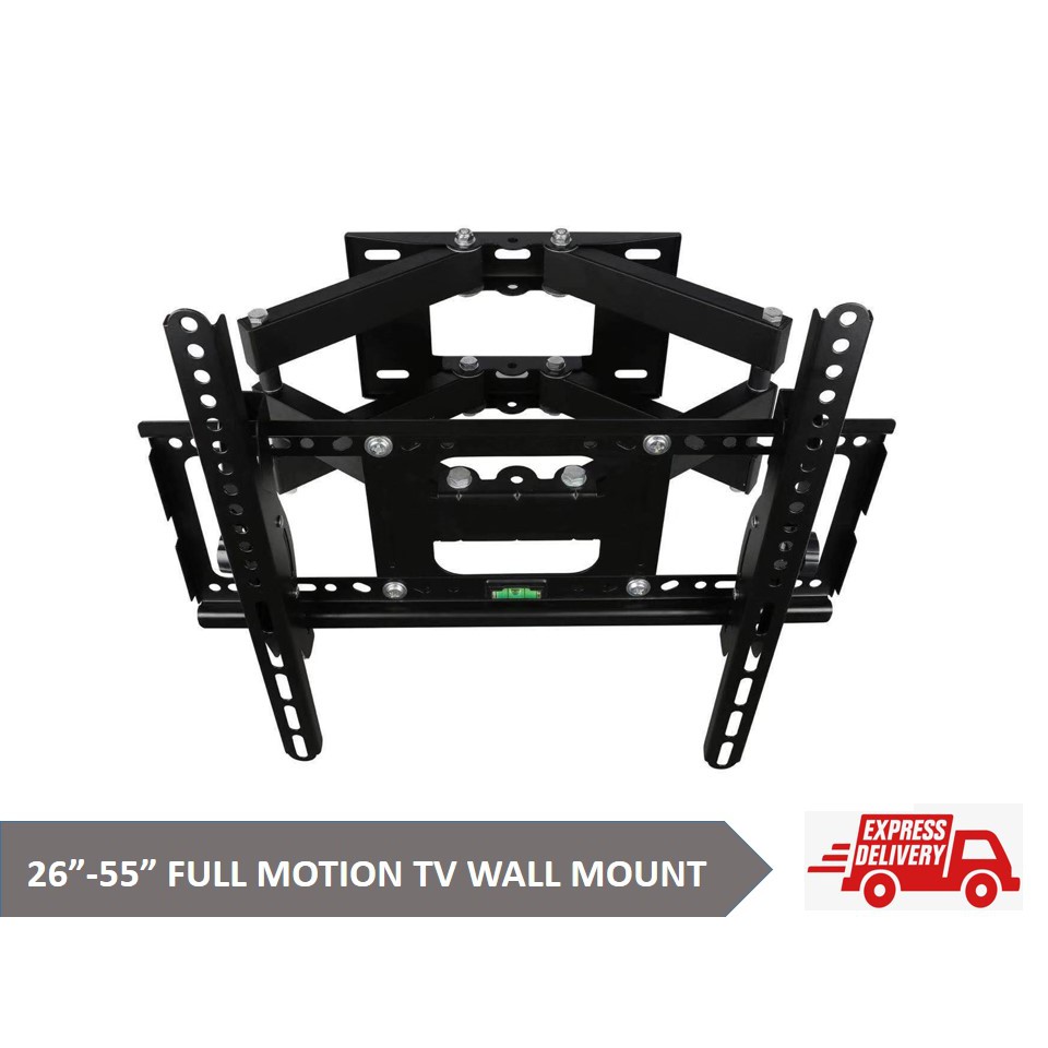 26" ถึง 55" UNIVERSAL FULL MOTION FLAT PANEL LED/LCD TV WALL MOUNT BRACKET - CP402