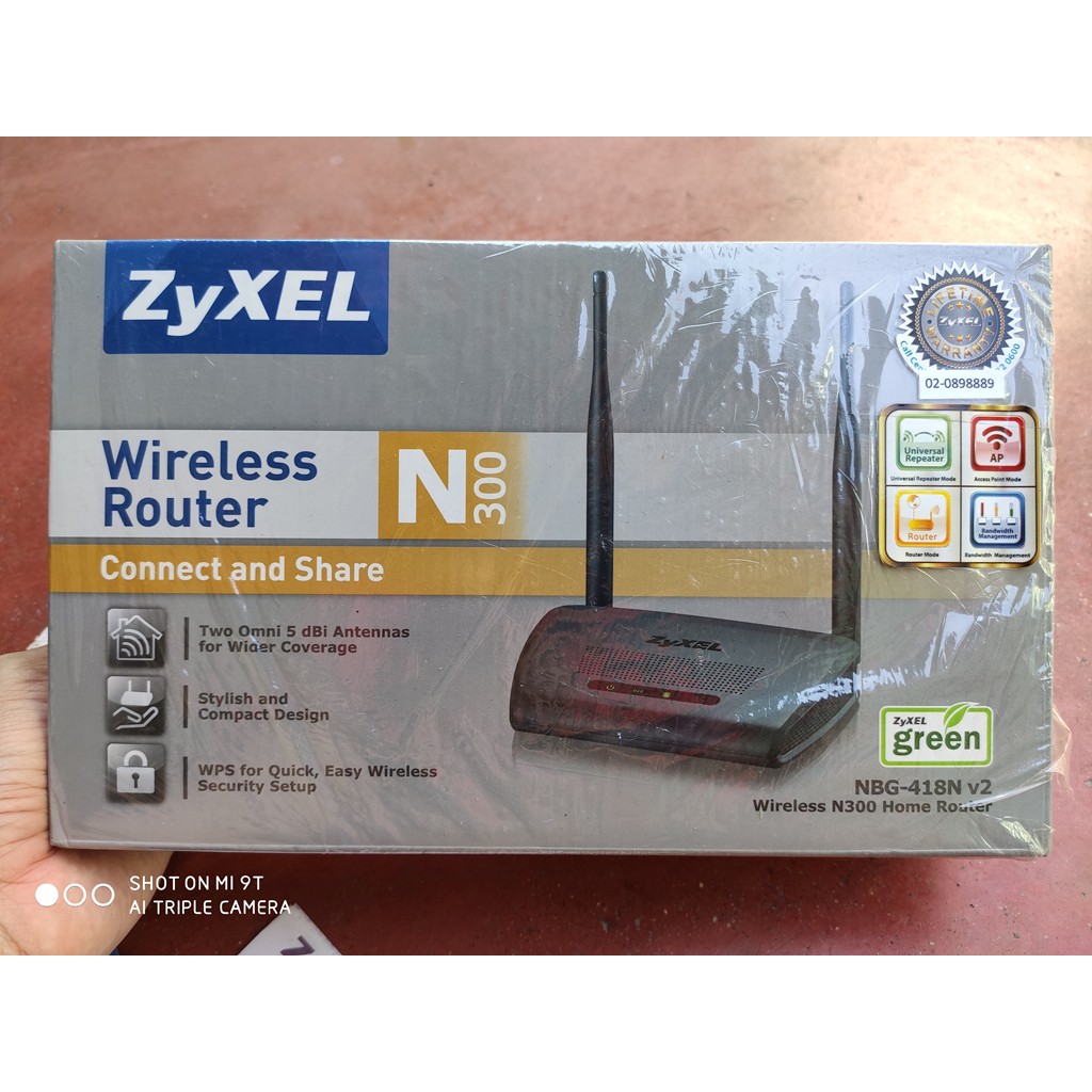 ZyXEL Wireless รุ่น N300 NBG-418N v2 มือสอง