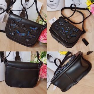 [COACHME] COACH PATRICIA BAG LEATHER WITH BUTTERFLY STUD