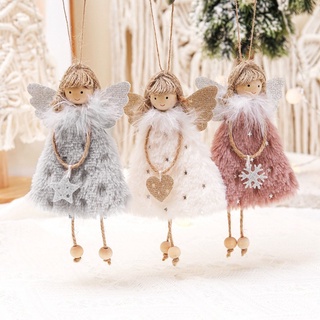 Plush Angel Girl Doll Pendant Xmas Ornaments/ Christmas Tree Decorative Hanging Pendants