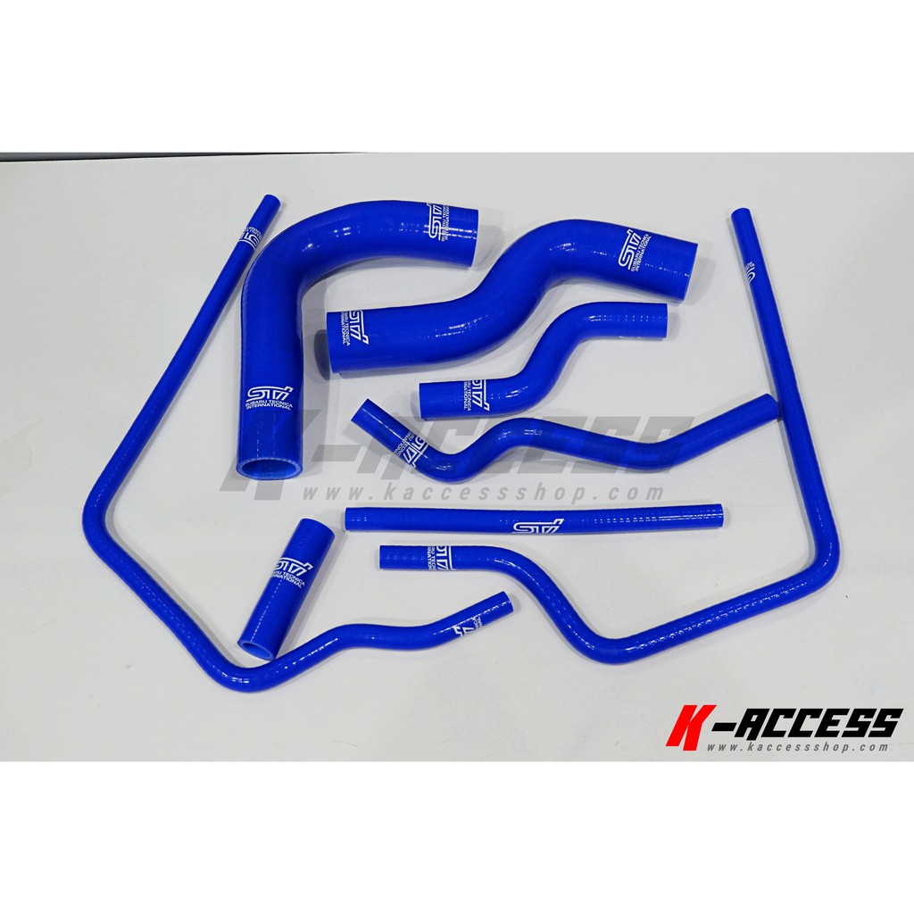 ท่อหม้อน้ำ STI Subaru Impreza GC8 97-00 (8 ชิ้น) สีน้ำเงิน ท่อซิลิโคน Subaru Impreza GC8 ท่อหม้อน้ำแ