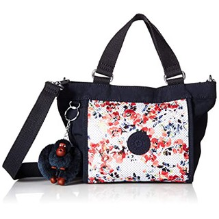 Kipling mini New Shopper ลาย Blossom หิ้วสวย สะพายได้ สายสะพายถอดได้