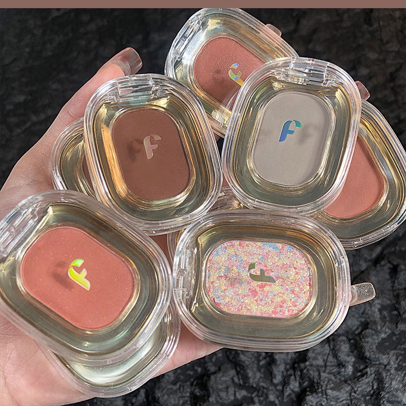 Faiccia อายแชโดว์ เนื้อฝุ่น โมโนโครม สีนู้ด ไม่อิ่มตัวต่ํา เนื้อฝุ่น ควันบุหรี่