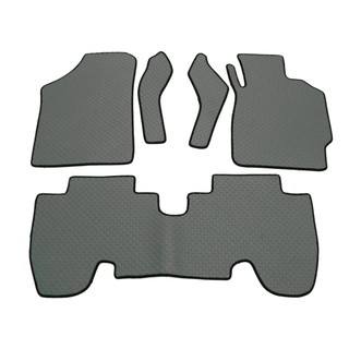K -RUBBER พรมปูพื้นรถยนต์ Toyota Yaris ปี 2008-2012 รุ่น E (สีเทา) ชุดECO SET 5 ชิ้น
