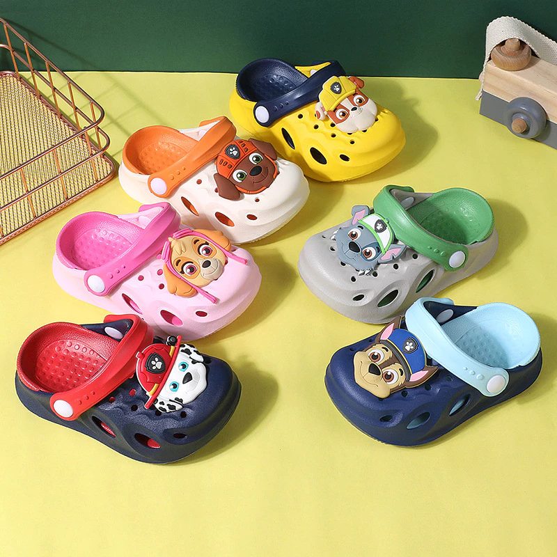 รองเท้าแตะ ทรง ลาย paw patrol แบบมีรู สำหรับเด็ก
