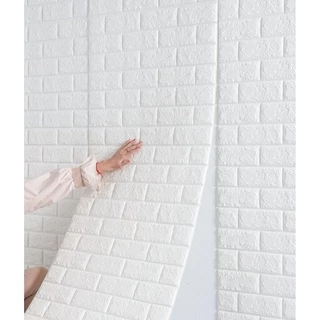 วอเปเปอร์ 3มิติ กาวในตัว3d wallpaper ยกม้วน 770*70 เซนติเมตร สติ๊กเกอร์สำหรับผนังห้องนอน กันน้ำ กันชื้น กันกระแทก