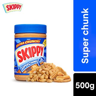 เนยถั่ว SKIPPY Peanut Butter (Super Chunk) สินค้าพร้อมส่ง (ฝาสีน้ำเงิน)