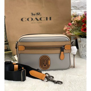 COACH ACADEMY CROSSBODY IN COLORBLOCK WITH COACH PATCH ((960))