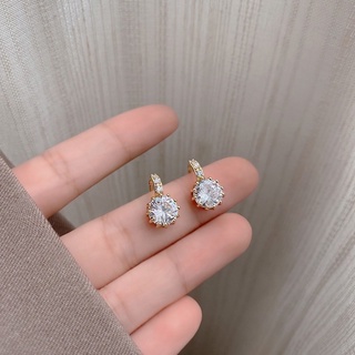 ♡พร้อมส่ง !! ต่างหูเพชรเม็ดโต