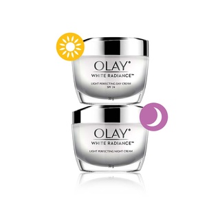 [ขายดี] OLAY โอเลย์ Luminous สูตรผิวใส เดย์ครีม 50g + ไนท์ครีม 50g | Day Cream 50g + Night Cream 50g