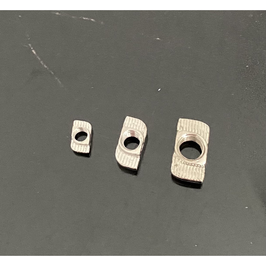 Free Nut , Slide Nut , T Nut น๊อตสำหรับอลูมิเนียมโปรไฟล์ Type 20M5, Type 30M6 และ Type 40M8 ( 10ชิ้น