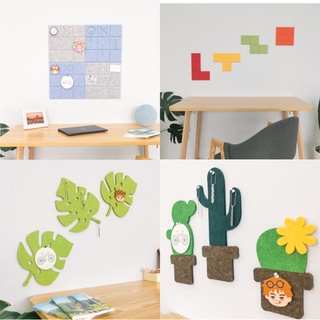 แผ่นตกแต่งผนัง แผ่นอะคูสติก acoustic panel รีไซเคิลจากขวดน้ำ FE-felt รุ่น Mini pin board series