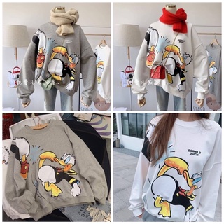 SALE‼️ เสื้อแขนยาวสรีนลาย Donald Duck