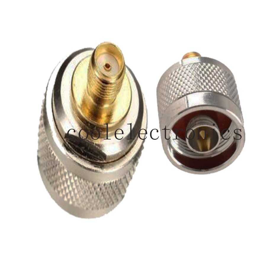 2 ชิ้น SMA Female to N Male RF Coax Adapter Connector
