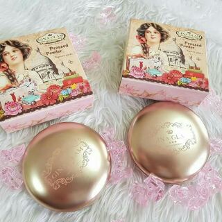 แป้งอัดแข็งผสมรองพื้นผสมรองพื้น Pressed Powder By Gina Glam