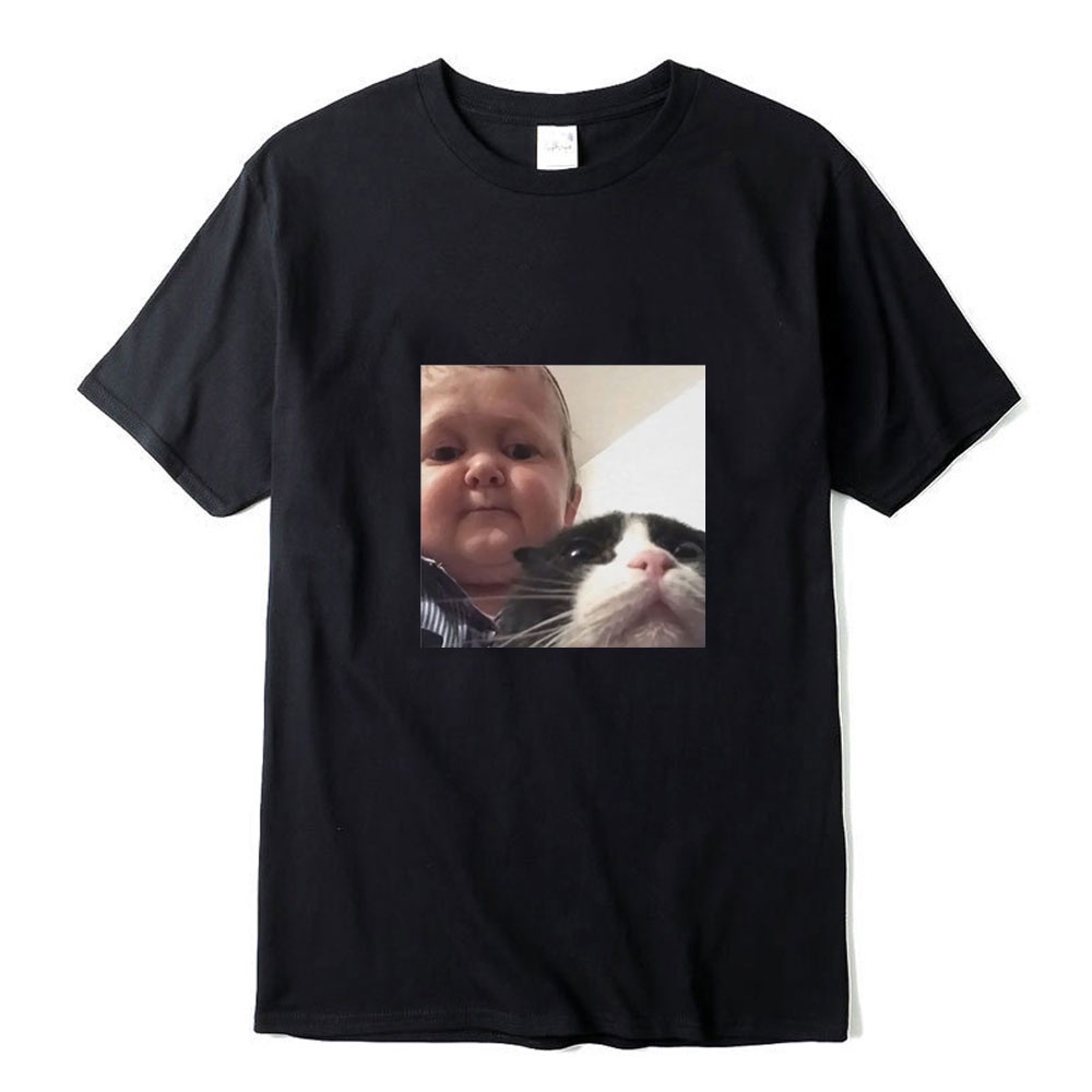 เสื้อยืดผู้ชายใหม่ Hasbulla Fighting Meme Mini Khaib Blogger Harajuku พิมพ์หลวมกีฬาน้ํา