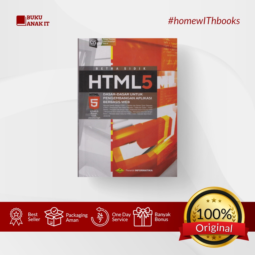 หนังสือ HTML5 BASICS OF DEVELOPING WEB BASED APPLICATIONS BONUS CD | Html5, CSS, และ JAVASCRIPT