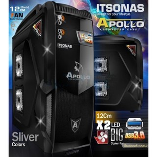 ITSONAS ATX Case (NP) Apollo (Black-Silver)