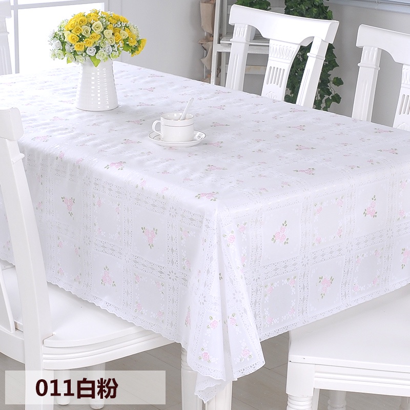 Bohong ผ้าปูโต๊ะ พีวีซี PVC กันน้ำน้ำมัน ลายลูกไม้ พลาสติกสีใส สำหรับใช้ในห้องครัว โต๊ะกาแฟ ร้านอาหาร