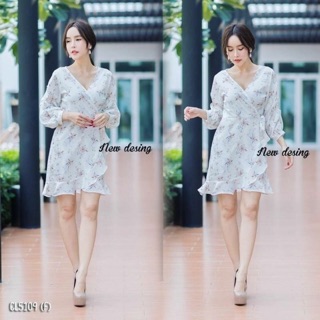 เดรสลายดอก [ทักแชทก่อนสั่งซื้อจ้า]