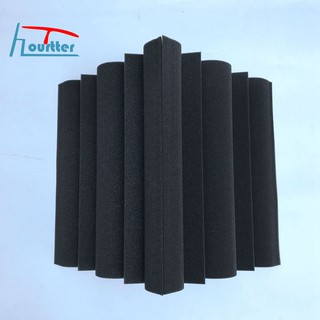 HO 4 pcs Corner Bass Panel Studio Sound Absorption Foam 12*12*24cm