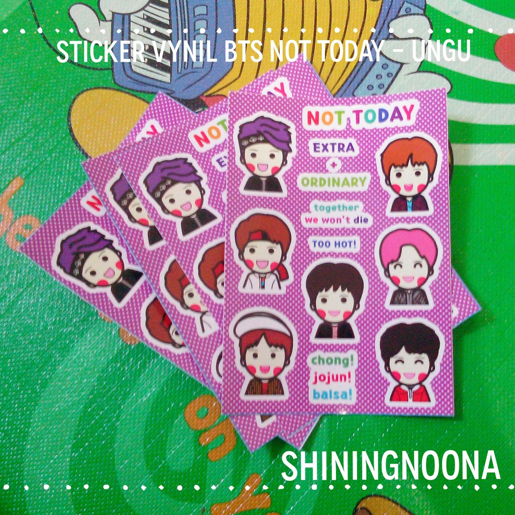 สติ๊กเกอร์ BTS YNWA VYNIL