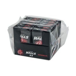 ฮอลล์ เอ๊กเอส วอเตอร์เมลอน ลูกอม ขนาด 25 เม็ด แพ็ค x 12 กล่อง Hallex S. Water Melon Candy, 25 tablets, pack x 12 boxes