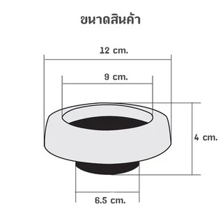 ประเก็นยางกันกลิ่น ยางรองกันกลิ่น กันกลิ่นย้อนจากชักโครก TCTC