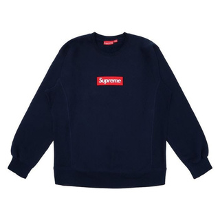 SLUM LTD - Supreme Box Logo Crewneck (FW15) Navy