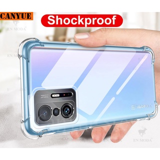 Xiaomi 11T 11Tpro Mi 11 Lite Ultra 11Pro 10T Pro 10tLite POOC X3 NFC X3Pro M3 M3Pro F3 f2 Pro Xiaomi11T Mi11 Redmi K40 Gaming Pro K40Pro Shockproof Silicon Clear Case Airbag Cushion Soft Back Cover Anti Fall Protection Transparent Phone Casing