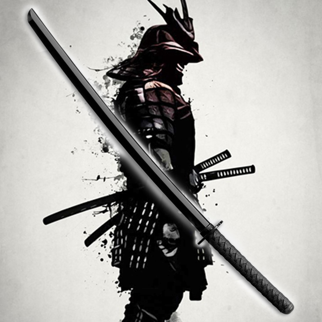 Wooden Sword Samurai Katana JAPAN ดาบไม้ ซามูไร สีดำ Black Bokken ดาบไม้สำหรับฝึก เคนโด้ Kendo ดาบเคนโด้ ดาบญี่ปุ่น 剣道剣