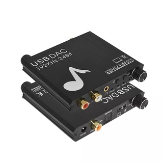 Digital To Analog Converter, Bass,ปรับระดับเสียง,USB Dac 192Khz Optical Fiber Coaxial Converter