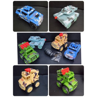 ของเล่นรถโมเดล DIY MODEL CAR ถอดประกอบได้ ล้อหมุนฟรีได้ รุ่น ASSEMBLE MILITARY CAR รถสงคราม รถใช้ทางการทหาร S41338